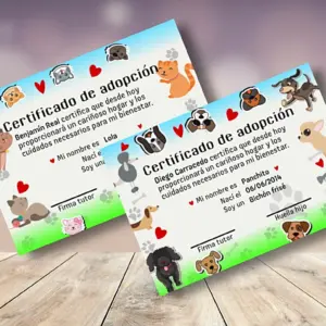Certificado de adopción