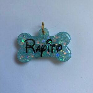 Placa Perro Hueso M Personalizadas Resina