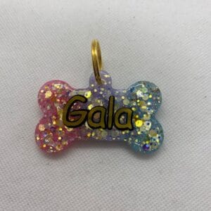 Placa Perro Hueso S Personalizadas Resina