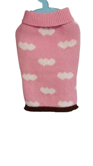Suéter Tejido para Perro con Diseño de Nubes - Imagen 2