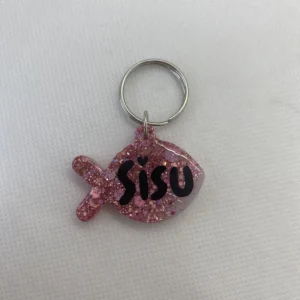 Plaquita de Identificación de Resina Personalizada Pez