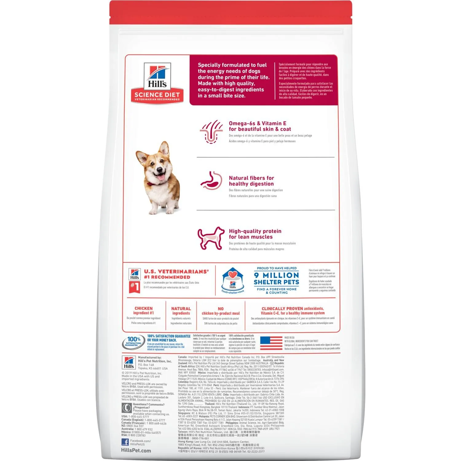 Hills Science Diet Adult Small Bites Chicken & Barley Recipe dog food - Imagen 2