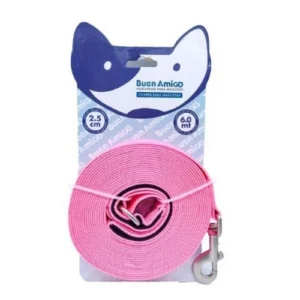 Correa para Perro 6 Metros Rosada